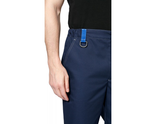 Брюки мужские рабочие летние для ИТР "Виват" NEW сине-черно-васильковые